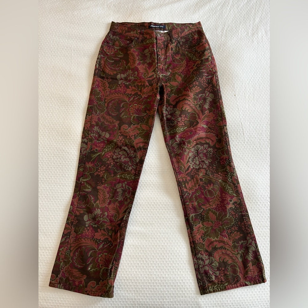 RARE Paisley Bill Blass High-Waisted Jean